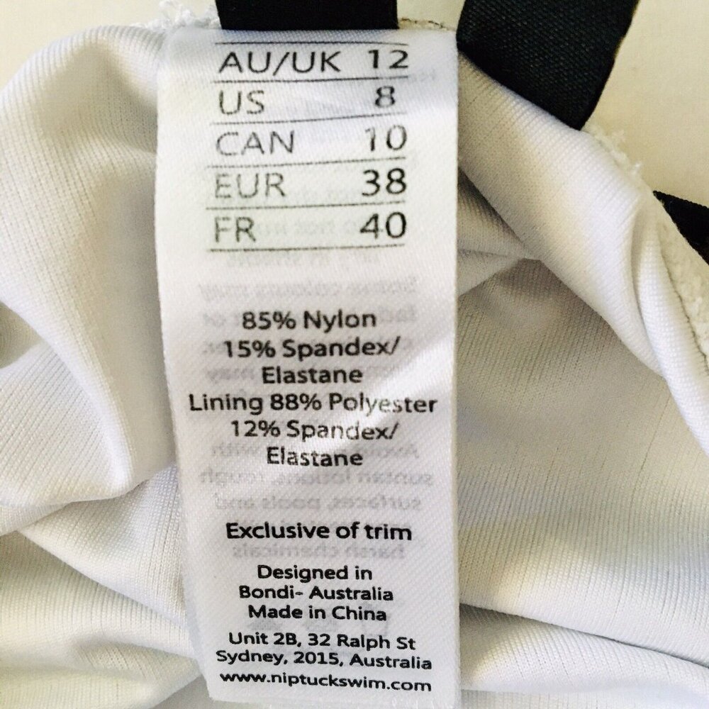 NIP TUCK Joanne Le opard Twist Front One Piece Swimsuit Tummy Control‎ Size 8 - Picture 11 of 11